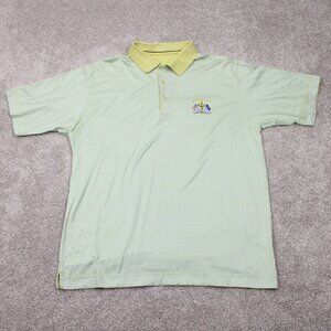 Cutter & Buck Polo Signature Polo Shirt Mens Large Green Ryder Cup Logo Valhalla